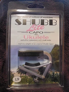 Shubb L9 Lite Capo for Uke  - Silver NIB Free Shipping - Picture 1 of 2