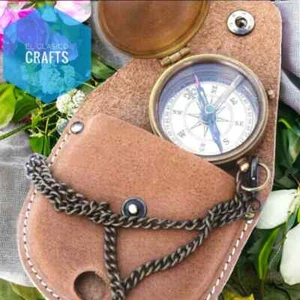 Nautical Vintage Antique Finish 2" Brass Working Sundial Compass With Beautiful - Picture 1 of 4