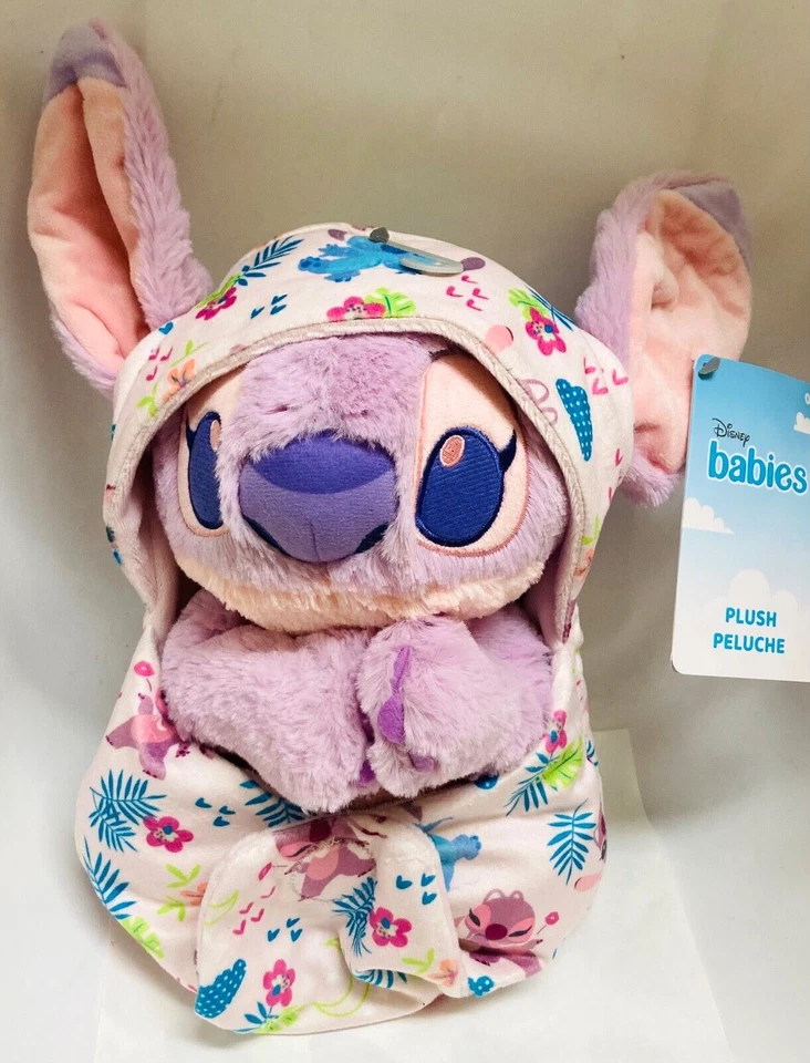 BNWT Disney Parks Babies Lilo and Stitch - Angel in a Blanket Pouch Plush Toy - Image 1 of 1
