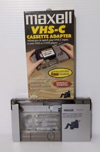 Bande adaptateur cassette Maxell VHS-CA vers VHS voir photos vendues telles quelles 