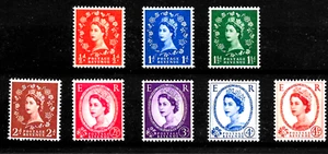 GB 1959 QEII Wilding Phosphor Graphite Set SG599-609 MNH Cat£100 - Picture 1 of 2