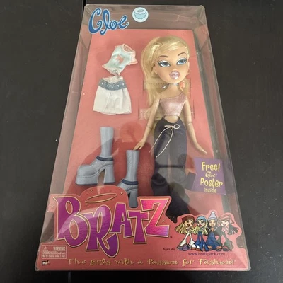 Bratz 2002, segunda edición, Flaunt It! Cloe, (parte lateral del cabello) raro, nuevo en caja Foto 1 de 4