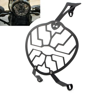 Black Headlight Guard Grille Grill Protector Cover For KAWASAKI VN 650 2015-2020 - Picture 1 of 10