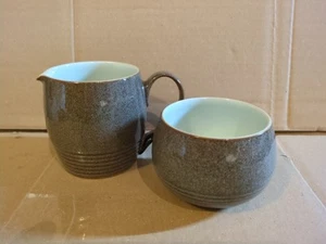 Denby Greystone Milk Jug and Sugar Bowl D - Picture 1 of 15