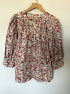 Cath Kidston Floral blouse Shirt Size 12 Cotton, Multicoloured Excellent Cond. - Picture 1 of 10