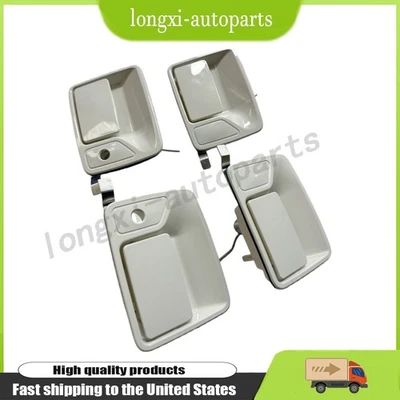 Juego de manijas de puerta delanteras y traseras Oxford blancas para Ford Super Duty 99-16 doble cabina NUEVO Foto 1 de 4