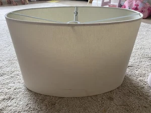 Large Oval Lampshade Elegant With Slight Defect - Picture 1 of 5