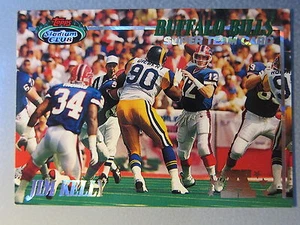 *Raro* 1993 Stadium Club Super Team #3 BIGLIETTI Jim Kelly *RISCATTATO* - Foto 1 di 2