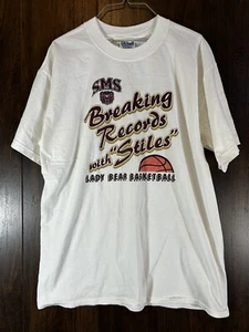 Vintage Jackie Stiles T-Shirt SMS Missouri State Scoring Leader Portland Fire WNBA - Bild 1 von 8