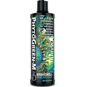 Brightwell Aquatics PhytoGreen-M 500mL Phytoplankton Liquid Food for Live Coral