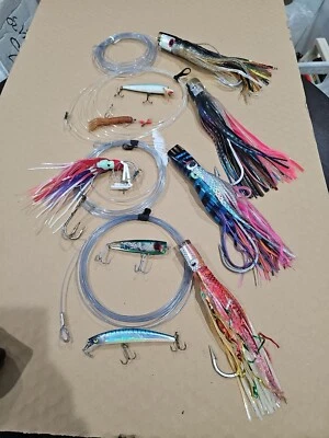  ENORME SEÑUELO CALAMAR GRANDES OJOS MÓVILES 4 Piezas GANCHOS APAREJADOS APAREJO APAREJO APAREJO APAREJO y Más  Foto 1 de 4