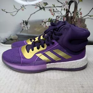 Adidas Marquee Boost Mens Size 16 Purple & Gold High Top Basketball Shoes - Picture 1 of 8