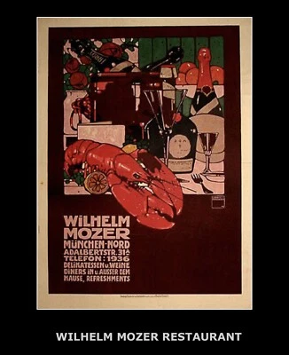 大量 罕见 威尔赫尔姆·莫泽尔-卢德维格·霍尔韦恩-德国 ADV. 复古 - 1909 年原版海报 — 第 1/4 张图片