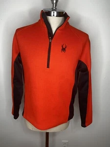 Spyder Core Sweater Herren 1/4 Zip Gr. S rot schwarz Ski Top Shirt Jacke Cardigan - Bild 1 von 8