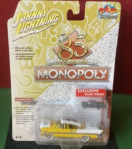 Johnny Lightning Monopoly 85th Anniversary,57 Lincoln,w/game Piece.1/64 Scale - Picture 1 of 4