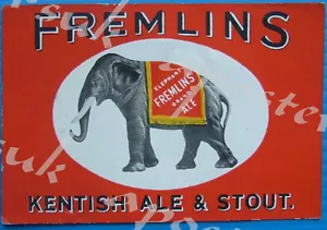 Póster publicitario vintage Fremlins Brewery impresión A3/A4 - Imagen 1 de 1