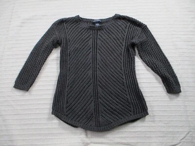 Chelsea Theodore Womens Sweater Large Gray Pullover Long Sleeve Cotton - Image 1 of 4