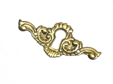 Vintage Keyhole Covers Brass for Drawers Vanties Doors Cover