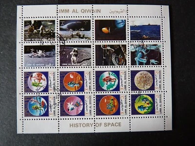 Umm al-Qiwain 1972 - MI n° 930A-937A+1202A-1209A en BF oblitéré - Espace - Photo 1/2