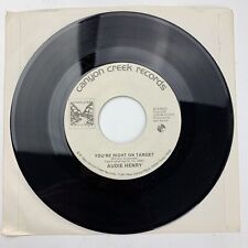 Audie Henry You're Right On Target / He's My Gentle Man Record 45 RPM Vinyl