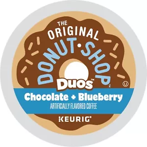 Original Donut Shop DUOS CHOCOLATE BLUEBERRY Keurig K-Cups 72 Pods - Bulk Pack - Picture 1 of 8
