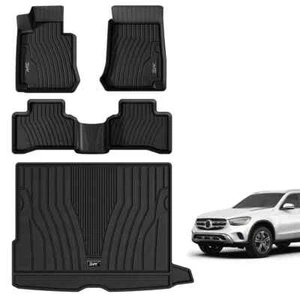 3W Floor Mats and Trunk Liner Compatible for Benz GLC Floor and Trunk 2023-24 - Picture 1 of 1