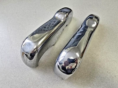 PAR DE PARACHOQUES CROMADOS ORIGINALES USADOS ORIGINALES VOLKSWAGEN VW BUG BEETLE 1954-67 #3 Foto 1 de 4