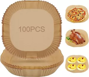 7.9in Disposable Paper Liner Non-Stick Paper Liners Kitchen For NINJA-Air Fryer - Picture 1 of 14