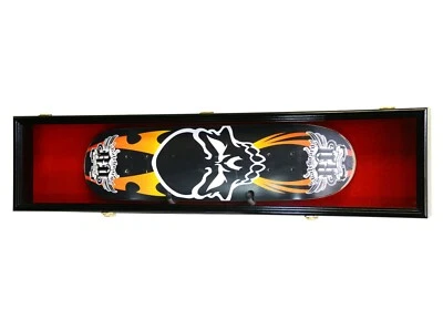 Single Skateboard Deck Display Case Cabinet Rack Wall Holder 98% UV FULL SIZE - Imagem 1 de 4