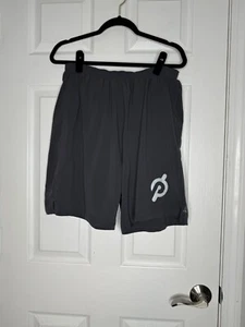 PHAT BUDDHA PELOTON Collab Mens Lined Shorts Blueish-Gray Size L - Picture 1 of 10