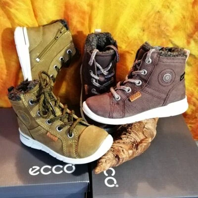 Ecco - FIRST - Gr. 25 Kinder Gore-TEX® Stiefel Leder warm gefüttert, NEU OVP - Bild 1 von 4