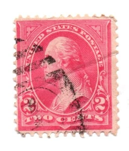 SELLO US SCOTT 267 "Washington" 1897 2 CENTAVOS USADO Perf 12 (b9) - Imagen 1 de 1