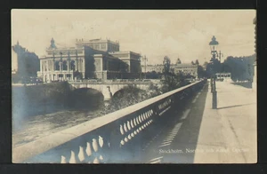 SUECIA 25-ESTOCOLMO - Norrbro och Kungl Operan (Foto real (RPPC) - Imagen 1 de 2