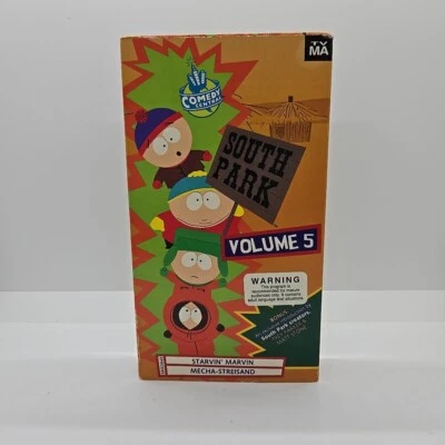 South Park Volume 5: Starvin' Marvin, Mecha-Streisand (VHS, 1998) Mature Comedy - Image 1 of 4