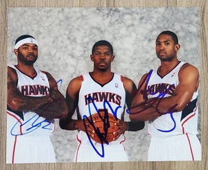 Al Horford Joe Johnson Josh Smith Signed 8x10 Photo NBA Hawks Basketball RAD - Picture 1 of 1