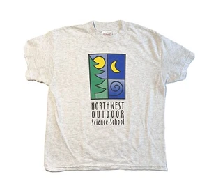 Hanes Heavyweight Short Sleeve Northwest Outdoor Science School T-Shirt Youth - Picture 1 of 3