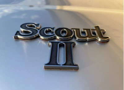 INTERNATIONAL SCOUT II CAR EMBLEM Metal Badge HI Scout etc - Image 1 of 4