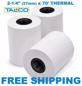 (40) INGENICO iCT250 (2-1/4" x 70') THERMAL RECEIPT PAPER ROLLS ~FREE SHIPPING~ - Picture 1 of 1