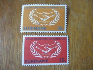 Suriname 1965 - International Co - Operation Year - U/M MNH Set - SG549 - SG550 - Picture 1 of 2