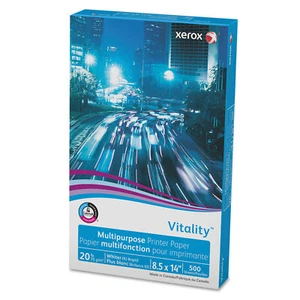 Xerox Vitality Multipurpose Printer Paper 8 1/2 x 14 White 500 Sheets/RM 3R02051 - Afbeelding 1 van 3