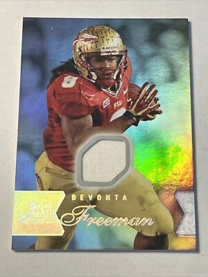 2014 Flair Showcase Jerseys Devonta Freeman Row 1 #140 Rookie RC Florida State - Image 1 of 2