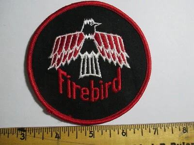 Firebird Patch NOS Vintage ORIGINAL Pontiac Auto Sports Car Hot Rod 3 x 3 Inches - Image 1 of 4