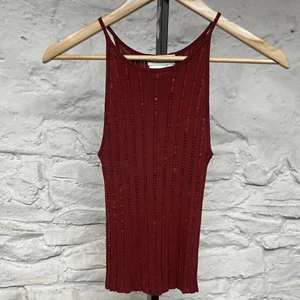 Bebe Moda 2 Red Tops Sequined Tank Sheer Long Sleeve Stretch Grunge Vtg 90s y2k - Picture 1 of 10