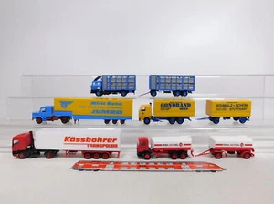 DF893-1# 5x Kibri H0 1:87 LKW: Scania + MAN Veba Heizöl + DAF sehr gut - Bild 1 von 5