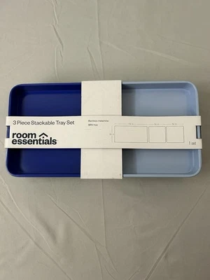 Room Essentials 3 Piece Stackable Tray Set - Image 1 of 4