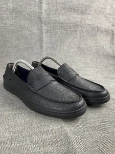 Scarpe mocassini COLE HAAN Grand OS in pelle nera da uomo 10,5 C27786 slip on - Foto 1 di 6