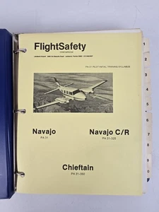 Flight Safety International Piper PA-31 Piloto Entrenamiento Inicial Cacique Navajo - Imagen 1 de 12
