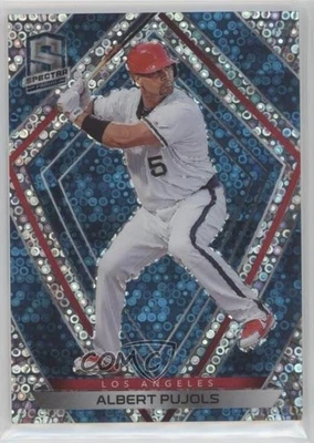 2020 Panini Chronicles Spectra Neon Blue Prizm /99 Albert Pujols #12 - Image 1 of 2