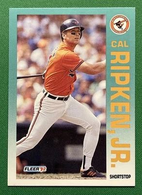 1992 Fleer Cal Ripken Jr. HOF Baltimore Orioles Baseball Card #26 - Image 1 of 4