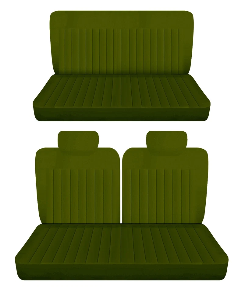 Fits 1969 Oldsmobile 98 convertible Front and Rear seat covers hunter green - Image 1 of 1
